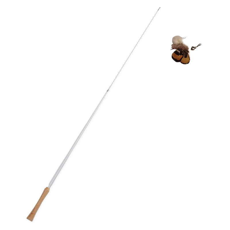 Insect series retractable cat-teasing stick-Ladybug