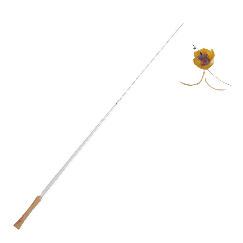 Flower series retractable cat-teasing wand-Water lily