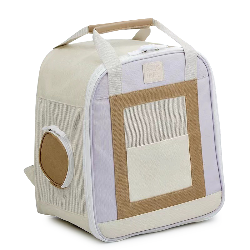 Little color box Pet backpack-Taro purple