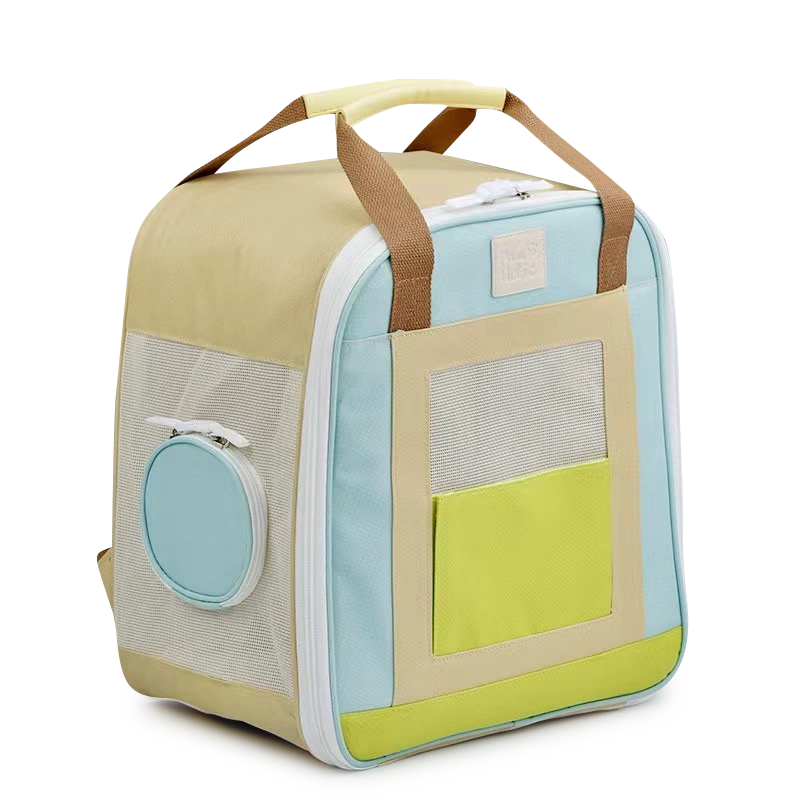 Little color box Pet backpack-Horizon blue