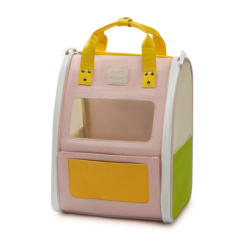 Cream puff Pet backpack-Cheese peach