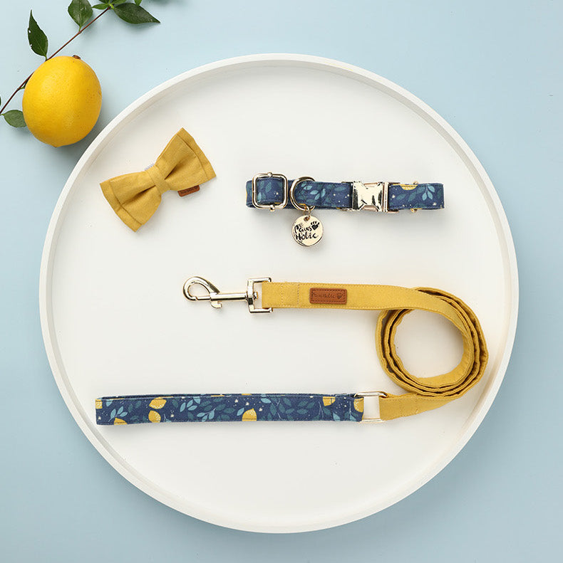 Dog collar-Lemon Tree